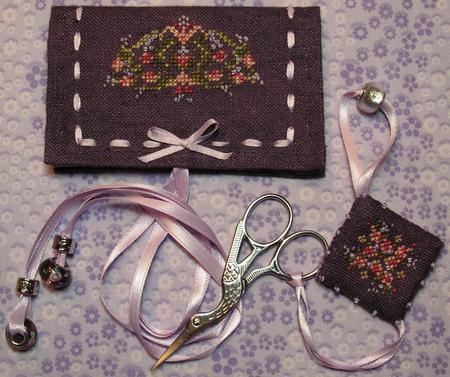 Rose Needle Case & Scissor Fob - Cross-Point Designs