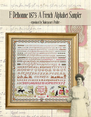 F Delhomme 1873: A French Alphabet Sampler - Shakespeare's Peddler