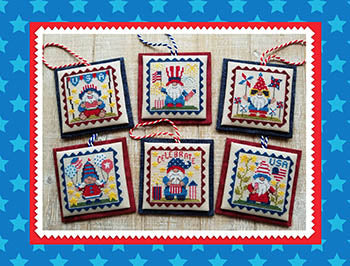 Patriotic Gnome Littles - Waxing Moon Designs