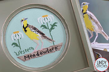 Western Meadowlark: Bird Crush Club - Lindy Stitches