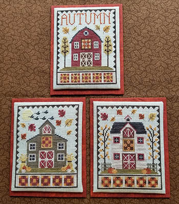 Autumn Barn Trio - Waxing Moon Designs