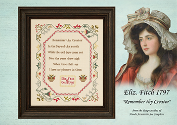 Eliz Fitch 1797 - Hands Across the Sea Samplers