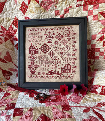 Red Bunny Sampler - Pansy Patch Quilts & Stitchery