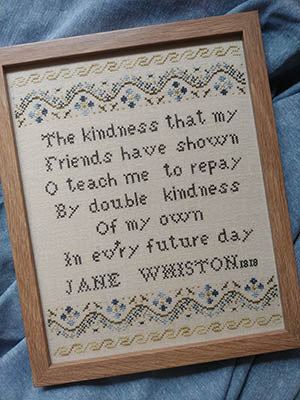 On Kindness: Jane Whiston 1818 - Mojo Stitches