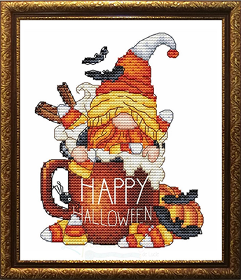 Happy Halloween Gnome - Les Petites Croix De Lucie