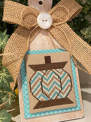 Pumpkin Chevron Spool - Crafty Bluebonnet Designs