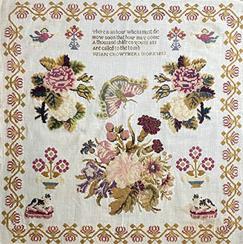 Susan Crowthers 1853 Sampler - From the Heart