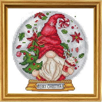 Snow Globe Christmas Gnome - Les Petites Croix De Lucie