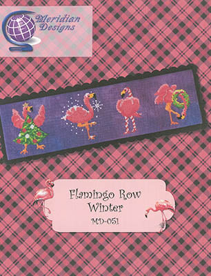 Flamingo Row: Winter - Meridian Designs For Cross Stitch