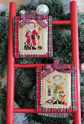 Father Christmas And Uncle Holly - Cosford Rise Stitchery