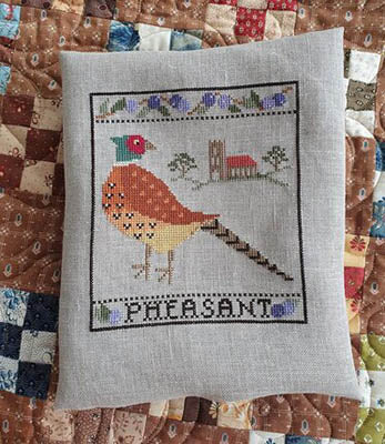 Pheasant And Sloes - Cosford Rise Stitchery