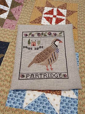 Partridge And Blackberries - Cosford Rise Stitchery