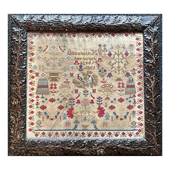 Elizabeth Hughes 1851 Sampler - Wishing Thorn