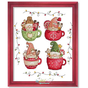 Christmas Gnomes Cups - Les Petites Croix De Lucie