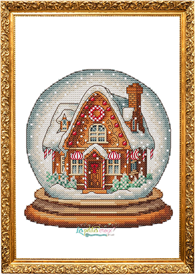 Snow Ball Gingerbread House - Les Petites Croix De Lucie