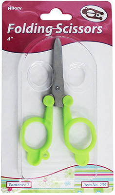 Allary Folding Embroidery Scissors Green