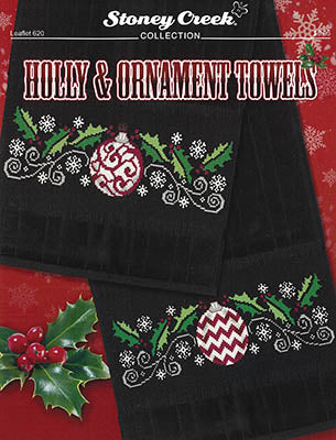 Holly & Ornament Towels - Stoney Creek