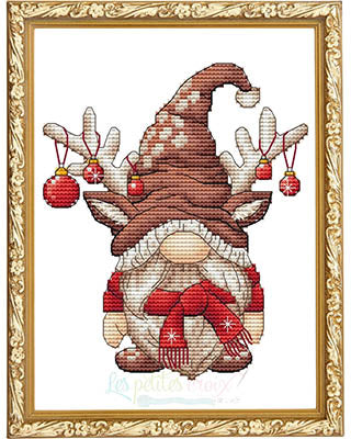 Reindeer Gnome - Les Petites Croix De Lucie