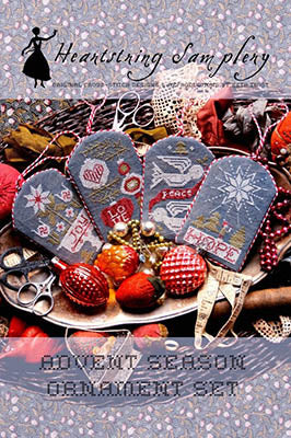 Advent Season Ornament Set - Heartstring Samplery