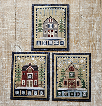 Winter Barn Trio - Waxing Moon Designs