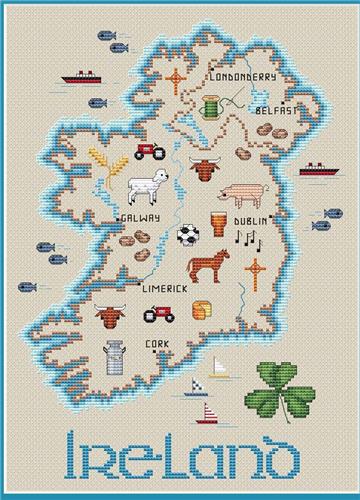 Ireland Map - Sue Hillis Designs