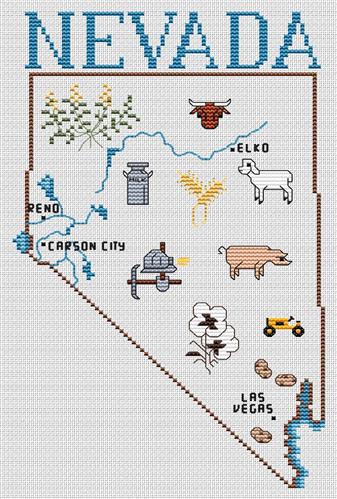 Nebraska Map - Sue Hillis Designs