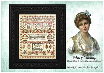 Mary Choaks: A Cornish Vanity Sampler - Hands Across the Sea Samplers