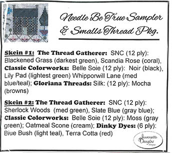 Needle Be True Sampler & Smalls - Jeannette Douglas Designs