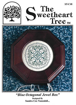 Blue Octagonal Jewel Box - Sweetheart Tree