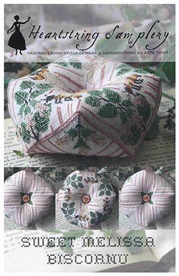 Sweet Melissa Biscornu - Heartstring Samplery