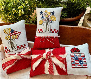Red, White And Bloom - Amy Bruecken Designs
