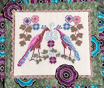 Pocketbook Peacocks - Bendy Stitchy Designs