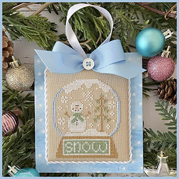 Snow Globe: Pastel Collection Ornaments - Country Cottage Needleworks