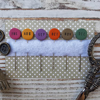 July - December Pins - Puntini Puntini
