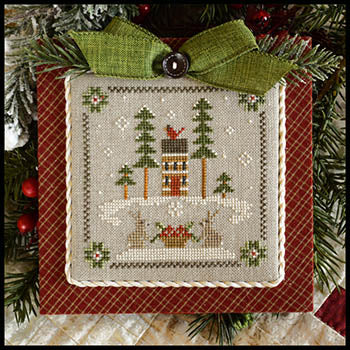 Log Cabin Bunnies #2: Log Cabin Christmas - Little House Needleworks