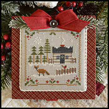 Log Cabin Fox #3: Log Cabin Christmas - Little House Needleworks