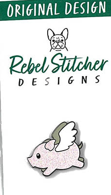 Flying Pig Needleminder - Rebel Stitcher Designs