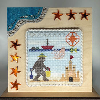 Beach Bigfoot - SamBrie Stitches Designs