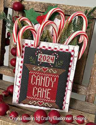 Candy Cane Spool - Crafty Bluebonnet Designs