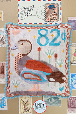 August: Ringed Teal - Lindy Stitches