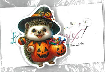 Hedgehog Halloween Magnet - Les Petites Croix De Lucie