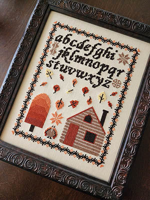 Autumn Cabin Sampler - Apple Harvest Designs