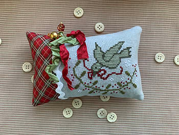 Holly Bird Ornament - Stitches by Ethel