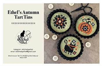 Ethel's Autumn Tart Tins - Stitches by Ethel