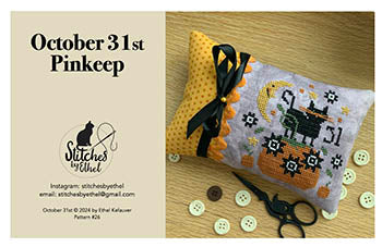 October 31st Pinkeep - Stitches by Ethel