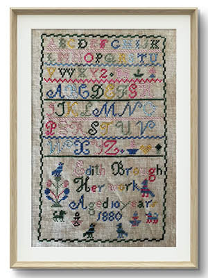 Edith Brough 1880 Sampler - Romy's Creations