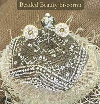 Beaded Beauty Biscornu - MTV Designs