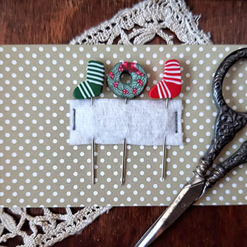 Christmas Stocking Pins - Puntini Puntini