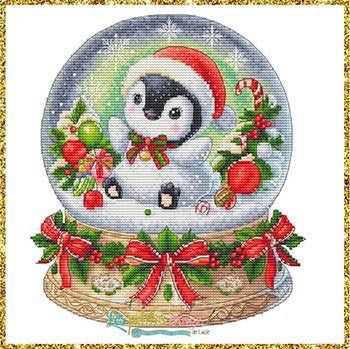 Christmas Penguin Snowball - Les Petites Croix De Lucie