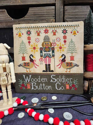 Wooden Soldier Button Co - Quaint Rose NeedleArts